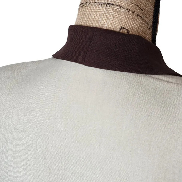 HELENE BLAKE Women's Striped Color Block Lightweight Suit Jacket Blazer Size 8 - Picture 4 of 12